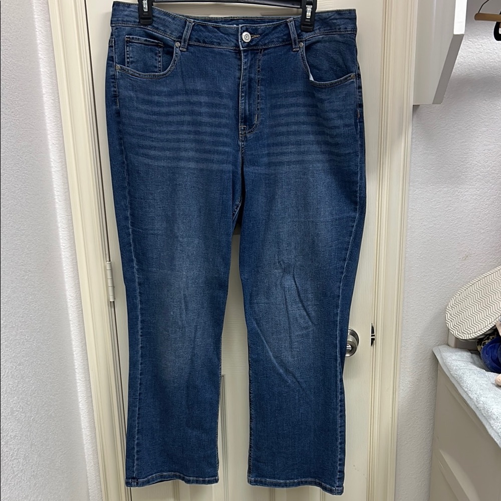Maurices Dark Blue Straight Leg Jeans